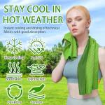 6 Pack Soft Cooling Towels for Neck and Face