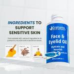 Natural Face & Eyelid Oil for Dry Skin Relief