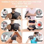 Microwave Heating Pad for Cramps Relief - Grey Cat