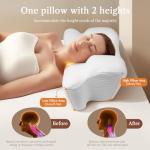 Cervical Neck Beauty Pillow for Comfortable Back Sleep
