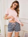 Litherday Women's Cotton Short Sleeve Pajama Set