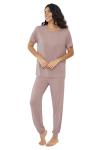 Cooling Summer Pajamas Set in Blushing Pink