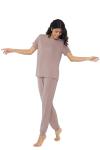 Cooling Summer Pajamas Set in Blushing Pink