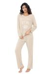 Cooling Bamboo Pajamas Set for Night Sweats