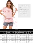 Litherday Women's Cotton Short Sleeve Pajama Set