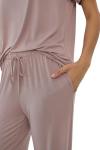 Cooling Summer Pajamas Set in Blushing Pink
