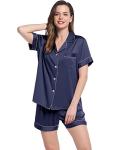 Amorbella Satin Cooling Pajama Set for Night Sweats