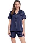 Amorbella Satin Cooling Pajama Set for Night Sweats