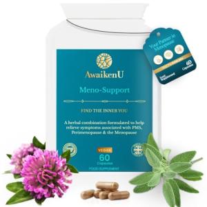 AwaikenU Menopause Supplement with Red Clover & Herbs