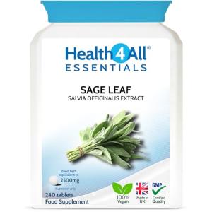 Sage Leaf 2500mg Tablets for Menopause Support