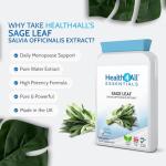 Sage Leaf 2500mg Tablets for Menopause Support