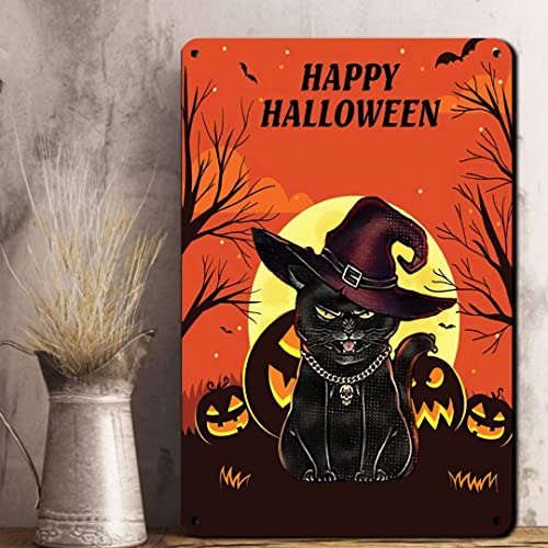 Gothic Halloween Vintage Metal Poster