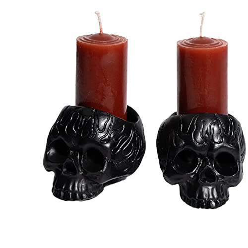 Bleeding Skull Candles - Spooky Decor Gift Set