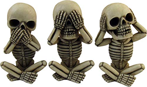 Morbid Mini Skeleton Figurines Set (Halloween Decor)