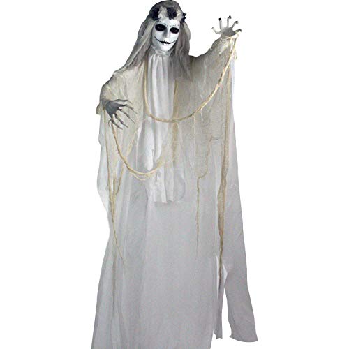 Animated Moaning Skeleton Bride Halloween Prop
