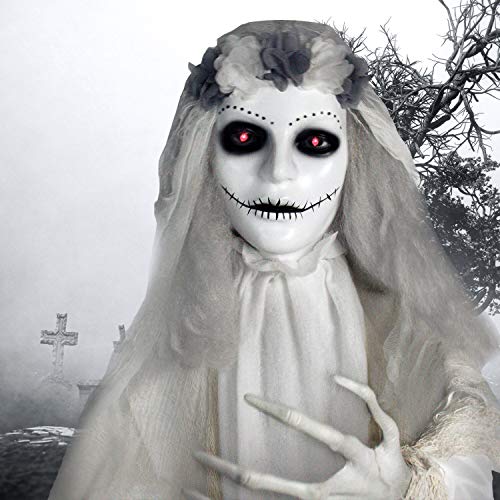Animated Moaning Skeleton Bride Halloween Prop