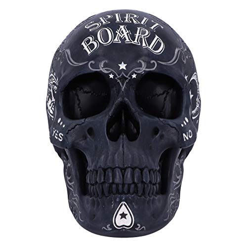 Schwarz Spirit Ouija Board Skull Decoration, 20 cm