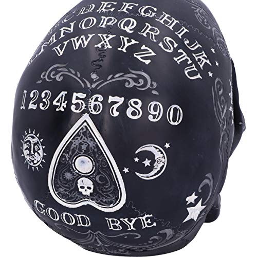 Schwarz Spirit Ouija Board Skull Decoration, 20 cm