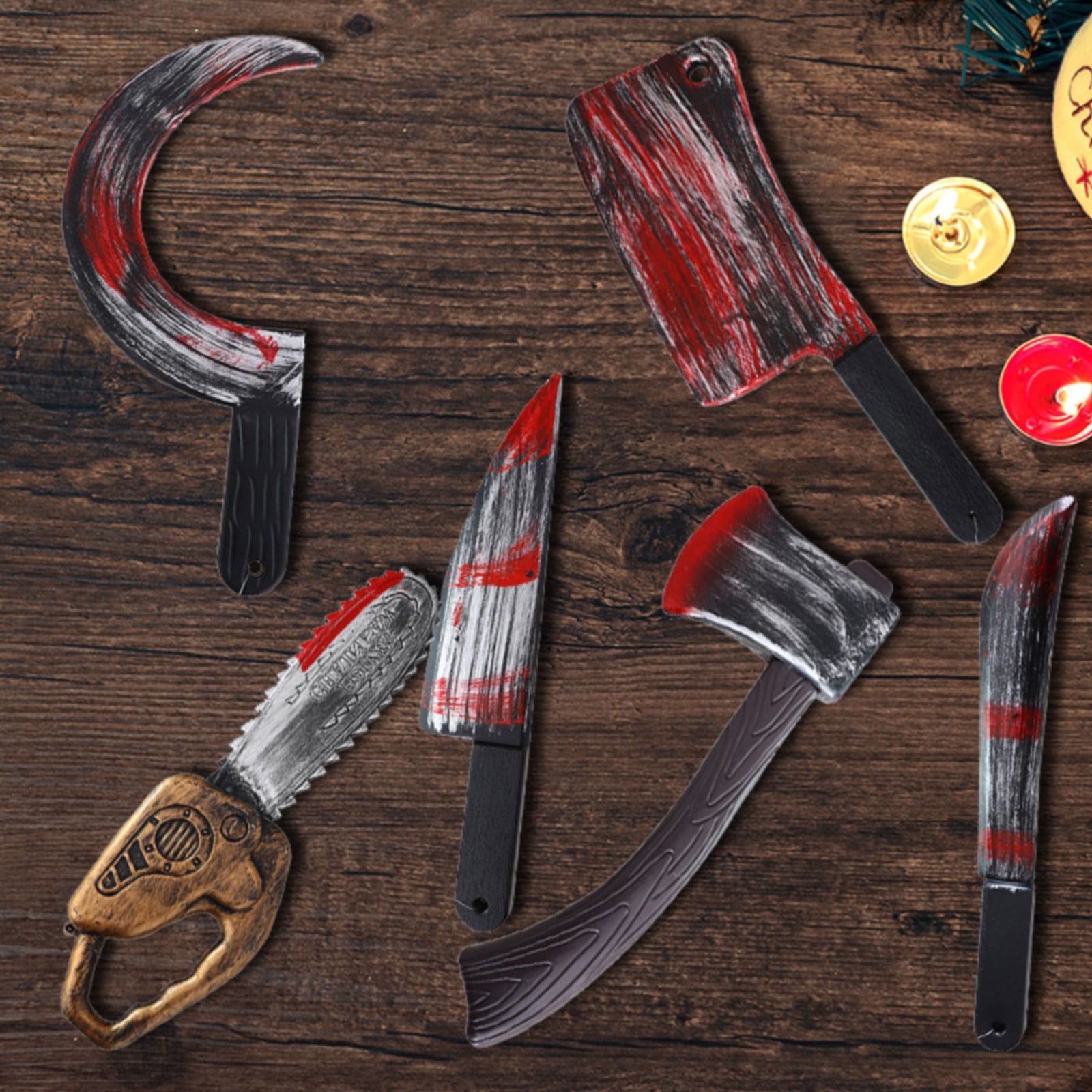 Halloween Weapon Props and Decor Set