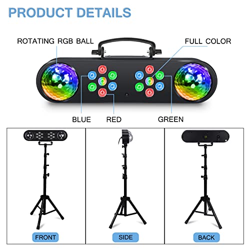Sound Activated DJ Lights with Stand for Events