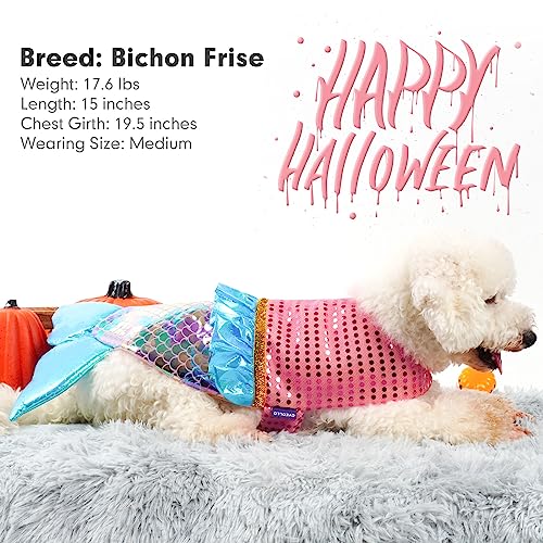 Mermaid Dog Costume for Halloween Party - M