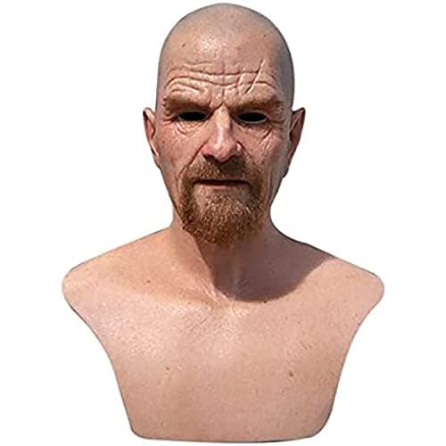 Realistic Old Man Latex Halloween Mask