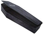 60-Inch Pop-Up Black/Gray Life Size Coffin Prop