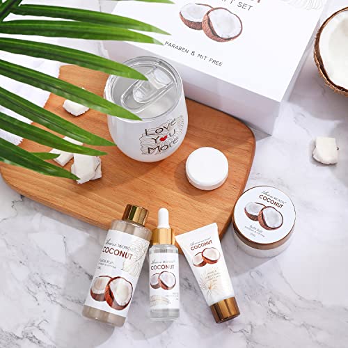 Women's Spa Gift Box: Coffee Mug, Bubble Bath, Hand Cream