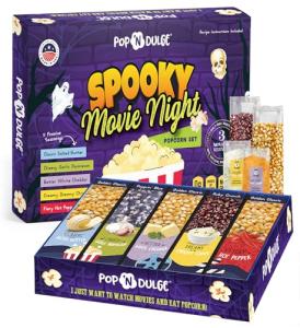 Spooky Movie Night Popcorn Gift Basket