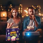 Spooky Movie Night Popcorn Gift Basket