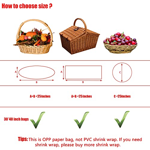 Large Valentine's Basket Bags with Bows - 12 Pcs