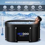 XL 139-Gallon Oval Cold Plunge Ice Bath Tub