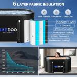 XL 139-Gallon Oval Cold Plunge Ice Bath Tub