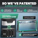XL Ice Bath Tub with Anti-Leak Shield and Cover