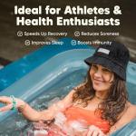 Rebrea XL Inflatable Ice Bath Tub - Clear