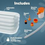 Rebrea XL Inflatable Ice Bath Tub - Clear