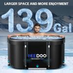 XL 139-Gallon Oval Cold Plunge Ice Bath Tub