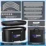 XL 139-Gallon Oval Cold Plunge Ice Bath Tub