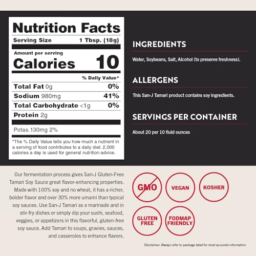 Gluten-Free Tamari Soy Sauce - 10 oz