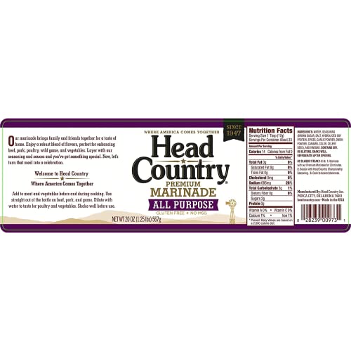 Head Country Gluten-Free Premium Marinade 567g