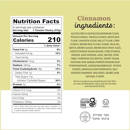 Katz Gluten Free Toaster Pastries Snack Pack