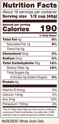 Bob's Red Mill Organic Gluten-Free Rolled Oats 2 LB