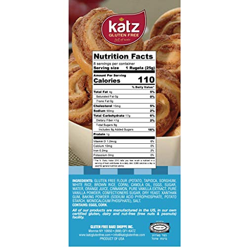 Katz Gluten-Free Cinnamon Rugelach Mini Buns
