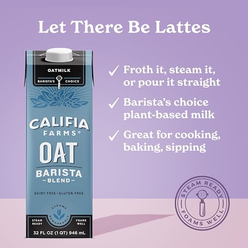 Califia Farms Unsweetened Barista Oat Milk 32 oz