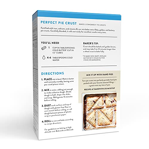 King Arthur Gluten Free Pie Crust Mix 14 oz