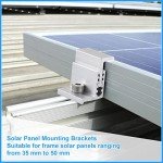 Adjustable Solar Panel Mounting Clips Set of 10