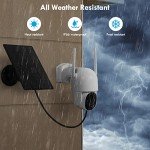 Solar-Powered Wireless Security Camera with Night Vision