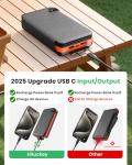Hiluckey 25000mAh Solar Charger with 4 Panels