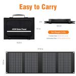 40W Foldable Solar Panel Charger for Camping