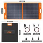 EBL 100W Portable Solar Panel with Kickstand